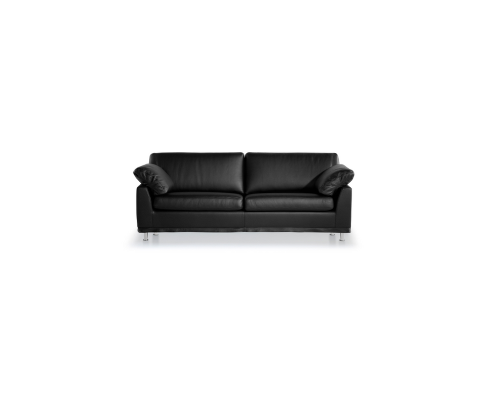 DUX Sofa Fredrik - Leder Elmosoft Schwarz - Ausstellungsstück